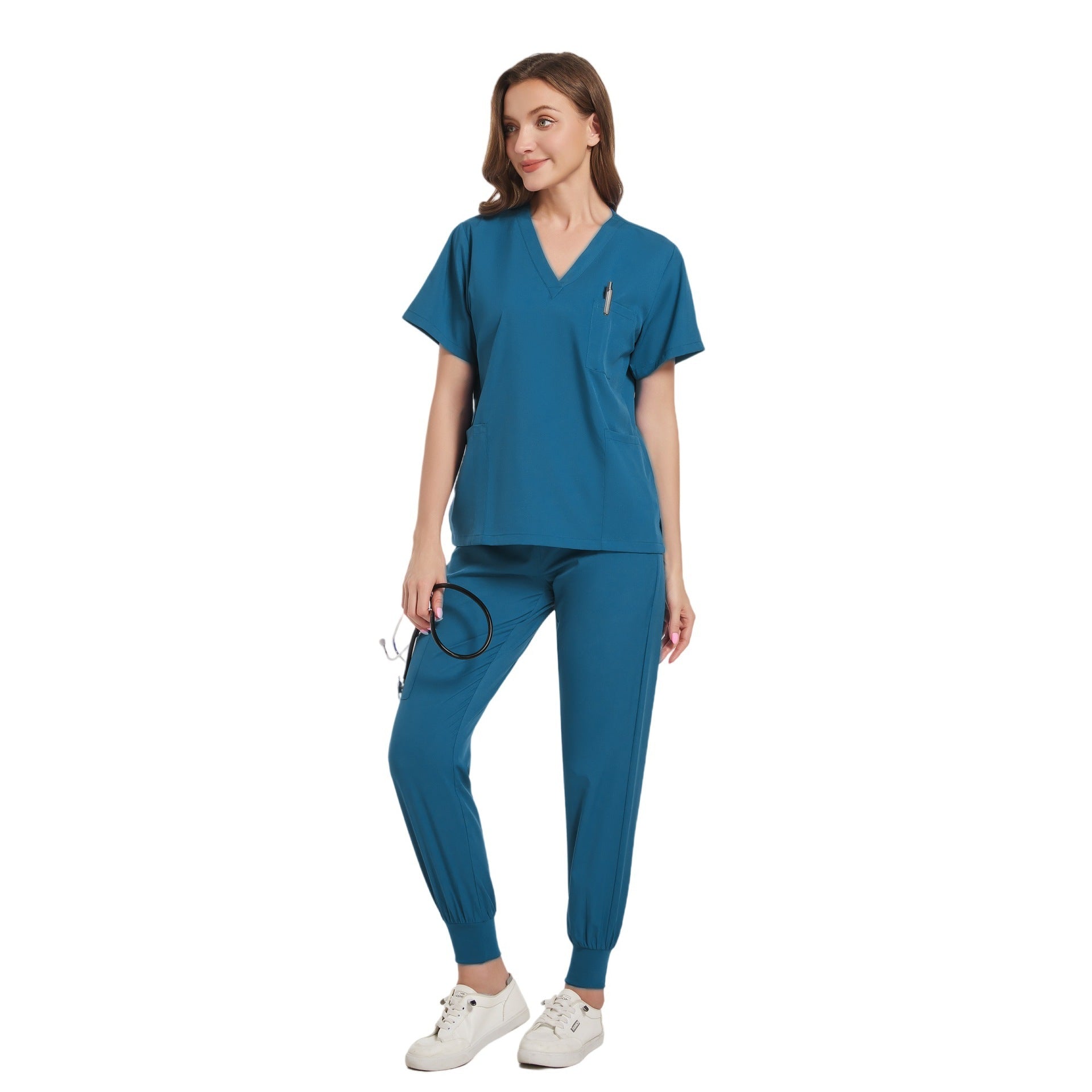 Operating Room Operating Gown Short Sleeve Doctor Elastic Scrub Suit