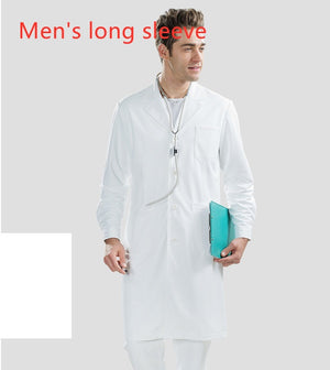 Long-sleeved Anti-static White Lab Coat For Doctors